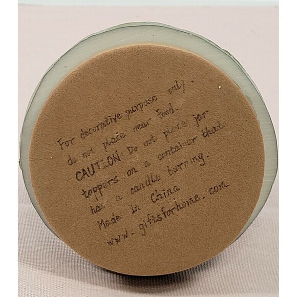 TCR candle topper cross and flowers rare green and white.    8-10 - Picture 9 of 9